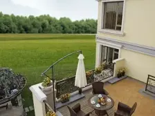 地铁精装上叠别墅,带大露台,随时看,别墅社区环境好