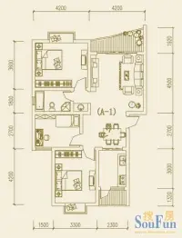 大足棠城丽都3室2厅1厨1卫建面96.83㎡