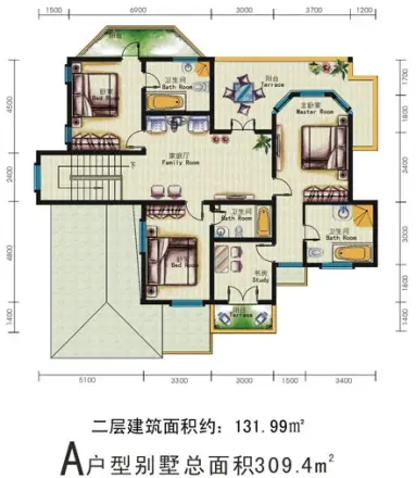 五指山雨林温泉别墅户型图