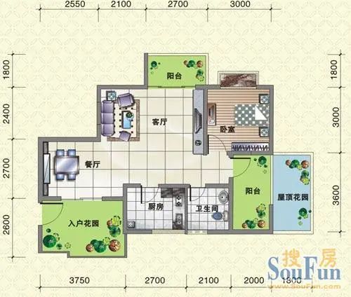 金上城户型图