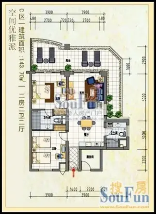 金色阳光户型图