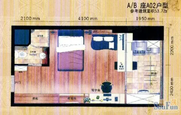 王+one户型图