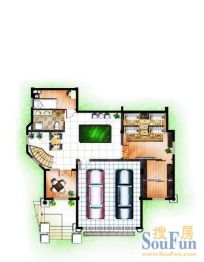 世纪天城7室4厅1厨5卫建面413.9㎡