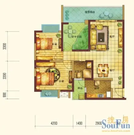 华晨雅庭户型图