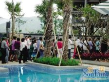 大運城邦悅城朝南三房看花園景观拎包入住