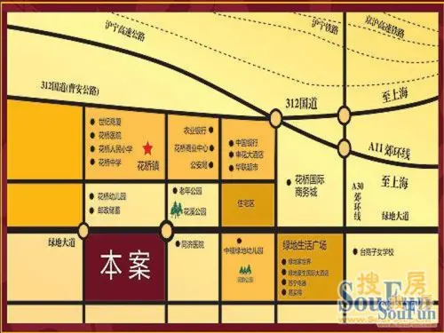 常发香城湾交通图交通图