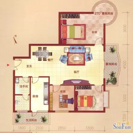裕阳大厦户型图