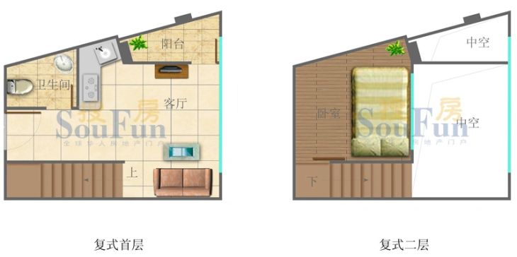 芒果公寓户型图