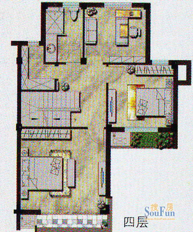 现代园墅户型图
