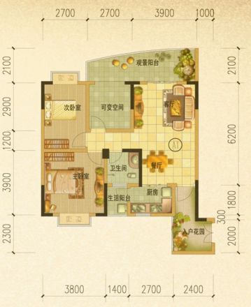 北新润苑二期户型图