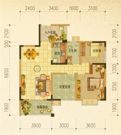 北新润苑二期户型图