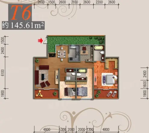 中渝山顶道8号户型图