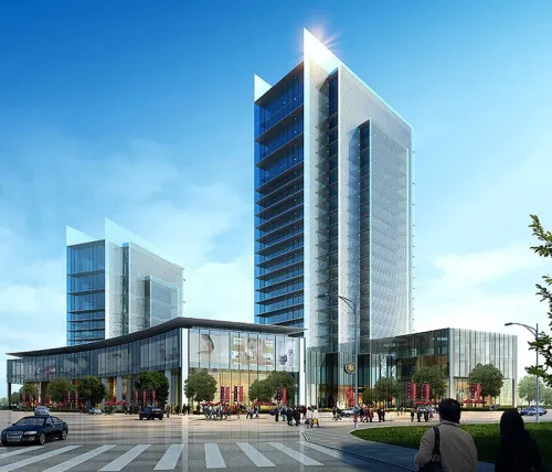 建屋紫金东方效果图全景效果图