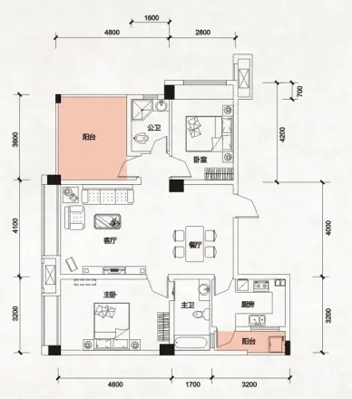 唐人街相府花园户型图