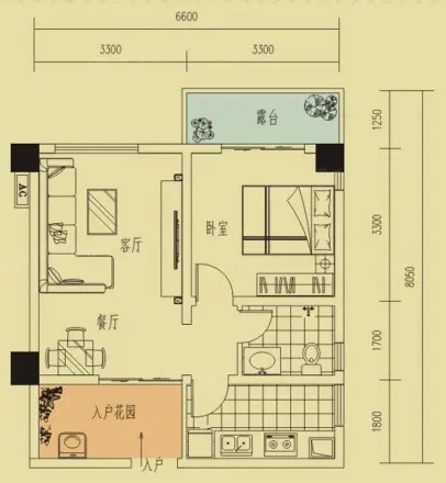 泽瀚峰景户型图