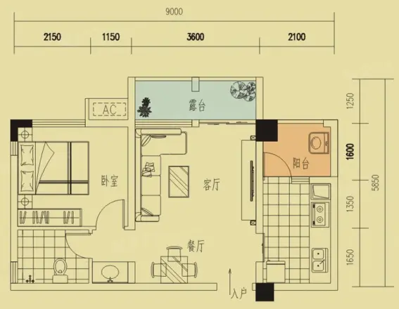 泽瀚峰景户型图