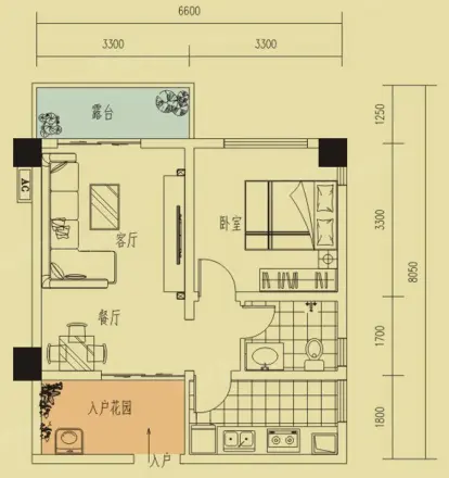 泽瀚峰景户型图