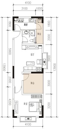晋源彩庭二期户型图