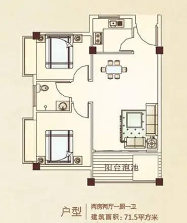 美丽华居户型图