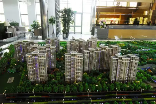 建屋海德公园效果图沙盘示意图