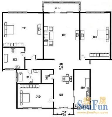 云山星座苑户型图