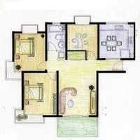 皇骐爱丽舍商住楼户型图