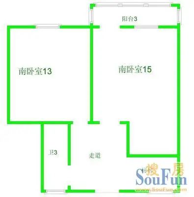 瑞德公寓户型图