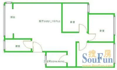 河畔花园户型图