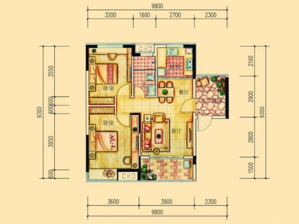 融科香山国际户型图