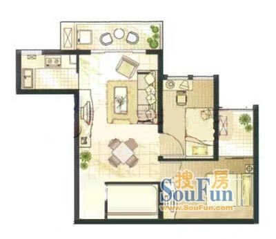 建德花园郁金香苑户型图
