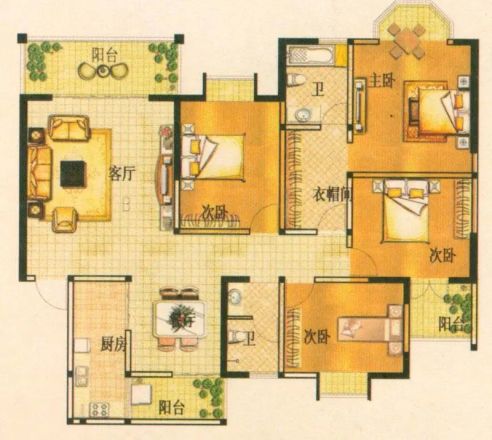 锦达豪庭户型图