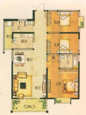 锦达豪庭户型图
