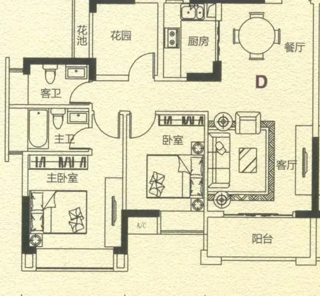 兆阳御花园户型图