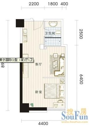 索尔国际写字楼户型图