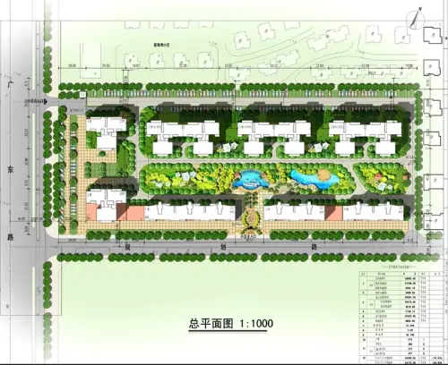 港鹏·公园印象效果图平面规划效果图
