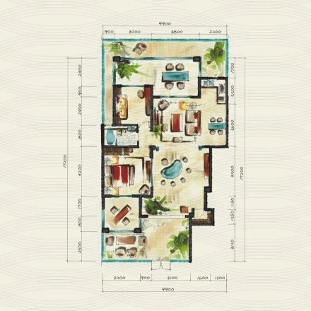 峨秀湖国际度假区户型图