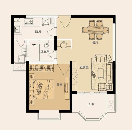 合生城邦三街坊户型图