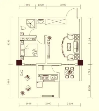 北欧丽景户型图