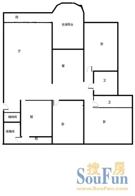 阳光心筑户型图