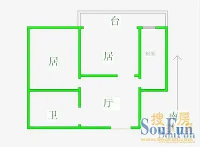 水果湖国防办宿舍户型图