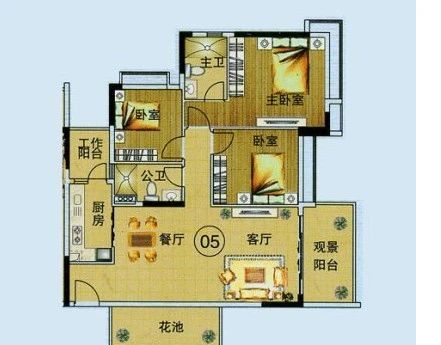 青城皓庭户型图