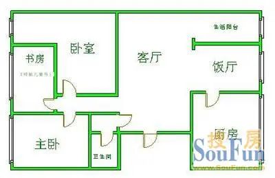 八里小区教师苑户型图