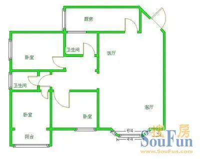 八里小区教师苑户型图