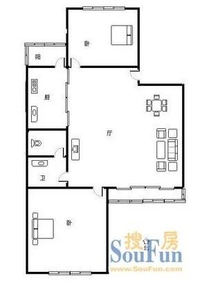 食品公司宿舍户型图