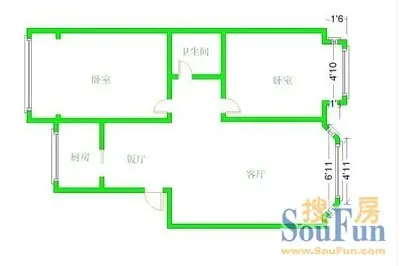 建设路小学宿舍户型图