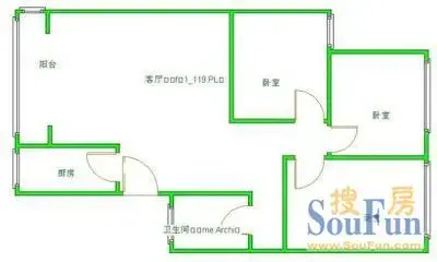 建设路小学宿舍户型图