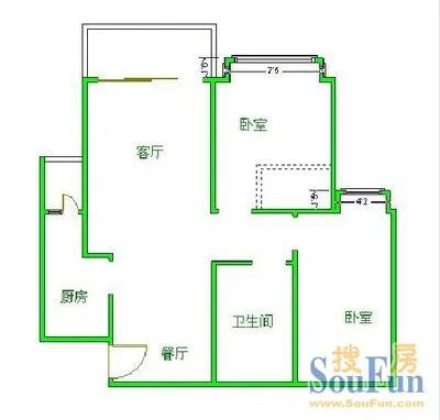 东城叠苑户型图