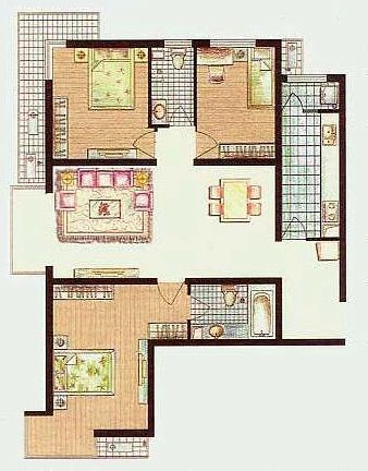 学院路轻工业学校宿舍户型图