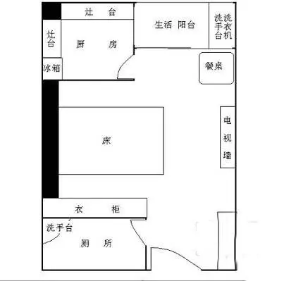建北一村住宅区户型图