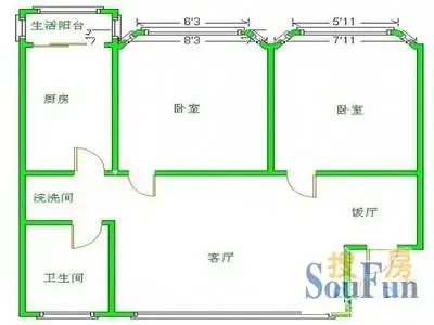 冶金路小区户型图